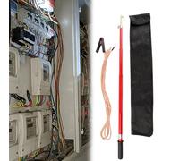 High Voltage Discharge Stick, Telescopic Discharge Rod for Insulated Testing, 10kV to 220kV, 2m Long, 4 Sections