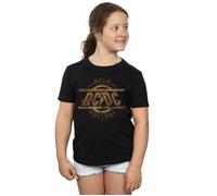 High Voltage Distressed Logo Cotton T-Shirt AC/DC Black 12-13 Years