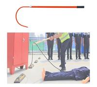 High Voltage Environment Insulated Emergency Tool,Lightweight Portable First-aid Body Hook,for Factories Fire Protection(Red,1 meter)