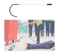 High Voltage Environment Insulated Emergency Tool,Lightweight Portable First-aid Body Hook,for Factories Fire Protection(White,1 meter)