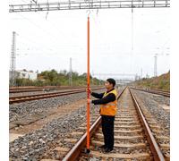 High Voltage Height Adjustable Measuring Stick, Resin Measurement Rods for Construction Workers Live Power Line Non-Conductive Pole(1 Pack,15m/49ft)