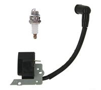 High Voltage Ignition Coil Pack for MAC320L, GBV325, GBV345 & Compatible Chainsaw Models - 2-Piece Replacement Assembly with Precise Spark Timing