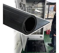 High Voltage Insulated Electrical Safety Mat, 1m Wide, Commercial Rubber Pad for Switchboard, 10mm Thickness, 5.8x1m Size, Workshop Flooring Solution