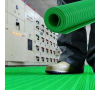 High Voltage Insulated Floor Mat, Non-Conductive Rubber Mat for Electrical Safety, 25KV, 1mx1m, Ideal for Commercial and Factory Use, Protects Against Electrical Shock