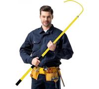 High Voltage Insulated Handle Hook, Lightweight Electrical Safety Protection Tool for Substations and Pulling Poles, 1.5m Length