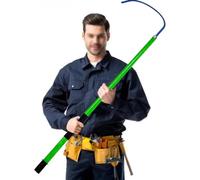 High Voltage Insulated Handle Hook, Lightweight Electrical Safety Protection Tool for Substations and Pulling Poles, 1.5m Length