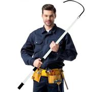 High Voltage Insulated Handle Hook, Lightweight Electrical Safety Protection Tool for Substations and Pulling Poles, 1.5m Length