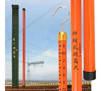 High Voltage Insulated Measuring Rod - 20ft Electric Shock Resistant Tool for Tree Height Measurement & Construction Safety in Urban Utilities