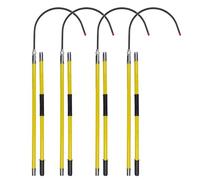 High Voltage Insulated Rescue Hook 10-35Kv, 3M Pole, Electrician Safety Equipment, Emergency Tool Set, 25-Piece for Quick Response, 16" Opening, 10-Pack