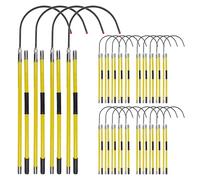 High Voltage Insulated Rescue Hook 10-35Kv, 3M Pole, Electrician Safety Equipment, Emergency Tool Set, 25-Piece for Quick Response, 16" Opening, 10-Pack