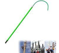 High Voltage Insulated Rescue Hook Commercial, Electrical Safety Rescue Hook, Insulated Body Rescue Hook for Power Station/Factory/Auto Maintenance(Green,3m/9.8ft)
