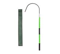 High Voltage Insulated Rescue Hook, Electrical Safety Life-Saving Pole bar, Non-Conductive Body Pull Stick, for Power Station/Factory/Auto Maintenance(Green,1.5m/4.9ft)