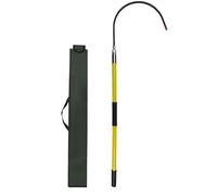 High Voltage Insulated Rescue Hook - Electrical Safety Pull Rod, 150cm Life-Saving Tool for Power Stations & Factories, Durable Yellow Design for Emergency Use