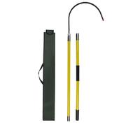 High Voltage Insulated Rescue Hook - Electrical Safety Pull Rod, 300cm Life-Saving Tool for Power Stations & Factories - Durable Yellow Design for Commercial Use
