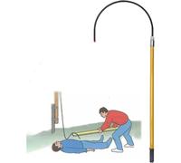 High Voltage Insulated Rescue Hook - Emergency Rescue Pole for Electric Shock,Insulated Rescue Tool, Non-Conductive Handle for Lineman, Electricians(1m/3.3ft)