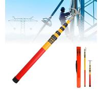 High Voltage Insulated Rescue Hook for Electricians, Retractable Insulated Tool for Firefighting and Automotive Repair, Essential for Linemen and Electrical Work