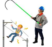 High Voltage Insulated Rescue Hook, Lightweight Anti-Electrocution Tool for Fire and Electrician Emergency Scenarios