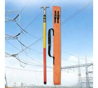 High Voltage Insulated Rescue Hook, Portable Hot Stick Rescue Hook, Safety Insulated Pulling Pole for Electrical Safety, Roofing Work, Emergency Rescue