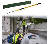 High Voltage Insulated Rescue Hook with Storage Bag - Electrocution Emergency Rescue Pole with Hook, Portable Electrical Safety Tool(Yellow,9.8ft)