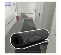 High Voltage Insulated Rubber Mat, 25kV Electrical Safety Mat, Waterproof Non-Slip Design for Electricians, Large 1800x100x8mm, Durable Floor Protection in Black