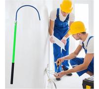 High-voltage insulating rescue pole,Electric Safety Rescue Hook, Non-Slip Handle, Ideal for Power Plant Fires,（Green,1m/39.4in/3.3ft）
