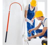 High-voltage insulating rescue pole,Electric Safety Rescue Hook, Non-Slip Handle, Ideal for Power Plant Fires,（Red,2m/78.7in/6.5ft）
