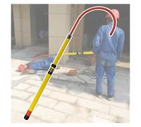High-voltage insulating rescue pole,Electrical Rescue Hook with Extendable Fiberglass Pole, Ideal for Construction Sites and Substations,（1 Pcs,3.3-6.6 ft/1-2 m）