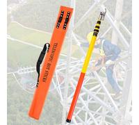 High-voltage insulating rescue pole,Extendable Rescue Pole for Electrical Safety, Protection Against Electric Shocks for Roof Work,（8m/26.2ft）