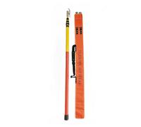 High-voltage insulating rescue pole,Portable Rescue Pole with Electric Shock Protection, Extendable Rescue Hook for Electrical Safety Work on Roofs,（size_name,8m/26.2ft）