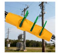 High Voltage Insulation Blanket for Electricians, 0.4kV/1kV/5kV/10kV Power Maintenance Mat with 3 Clamps, 11.8"x11.8" (30x30cm) - Safe Live Working Cover Cloth