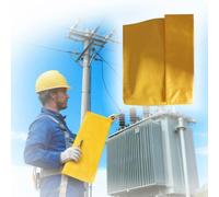 High Voltage Insulation Mat 0.4KV/1000KV, Lightweight & Portable Electrical Insulating Pad for Power Substations, Electrical Maintenance(0.4KV,1000x1000mm/39.3x39.3in)