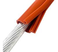 High Voltage Insulation Protection Sleeve - Customizable Electl Insulating Sheath for Live-line Work 1m Bare Cable Wire Red ID 45mm/1.77in Safety Insulation Solution