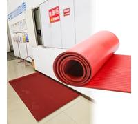 High Voltage Insulation Rubber Mat 6000V - 3mm Thick, 39in Wide, 8x3.3ft, Cuttable, Ideal for Electrical Transformers & LT Control Panels, Red Safety Blanket
