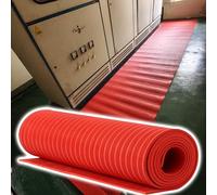 High Voltage Insulation Rubber Mat, Non-Conductive Electrical Safety Pad, Industrial Grade Insulating Sheet for Electrical Panels, Substations, Workshops, Anti-Slip, Heat Resistant