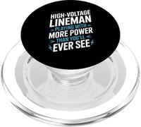 High Voltage Lineman Playing With More Power Than You’ll See PopSockets PopGrip for MagSafe