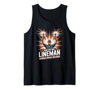 High-Voltage Lineman Serious Sparks Included Tank Top