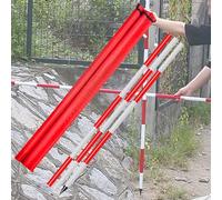 High Voltage Measuring Rod - Aluminum Grade Survey Rod for Power Line Inspections and Elevated Work, Quick-Reading Figures, 5m/196.9in