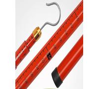 High Voltage Measuring Rod, Insulated Epoxy Resin Telescopic Height Measuring Pole Tower Ruler, Electric Power Measuring Distance Measuring Stick(Classic,48.2ft)