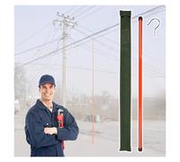 High Voltage Measuring Rod, Insulated Telescopic Non-Conductive Pole for Electric Utility, 35kV-500kV, Durable Epoxy Resin Height Measurement Tool