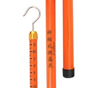 High-Voltage Measuring Rods with Carry Bag, Insulated Lightweight Telescopic Height Measuring Rods/Epoxy Resin Tower Ruler, Electric Power Measuring Distance Rods(Orange,600cm)
