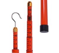 High Voltage Measuring Stick,Adjustable Telescopic Measuring Rod, 15m/49.2ft Height Measuring Stick for Site Surveying, Lightweight Leveling Pole, Orange, Perfect for Construction and Lands
