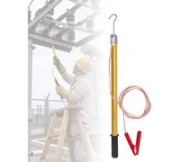 High Voltage Measuring Stick Discharge Rod 10kV Portable Electrical Safety Tool Epoxy Resin Insulated Copper Wire Direct Discharge for Power Programs