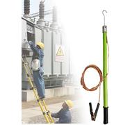 High Voltage Measuring Stick Discharge Rod 10kV Portable Electrical Safety Tool Epoxy Resin Insulated Copper Wire Direct Discharge for Power Programs