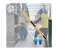 High-Voltage Non-Conductive Safety Pole - 3/5/6/10 Feet Life-Saving Electrical Rod, Emergency Body Pull Stick, Safety Defense Tool for First Responders (Yellow, 1m/39.4in, 10KV)