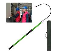 High Voltage Non-Conductive Safety Pole Stick - 1.5m Life-Saving Body Pulling Tool for Emergency Care, Commercial Use, Green Defense Equipment