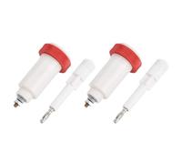 High Voltage Plugs & Sockets, 2 Pairs 10KV Banana Cross Jack Brass Core Better Conductivity, 4mm Torx Snap Banana Connectors For Speakers Receivers Amplifiers Tester Industrial Radio