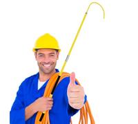 High-Voltage Rescue Life-Saving Pull Rod High Voltage Insulated Rescue Hook, Heavy Duty Emergency Electrocution Lifesaving Hooks 10 35 110kv, 1m 1.5m 2m 3m Long Fiberglass Security Tools Pole, St