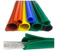 High Voltage Silicone Cover For Electrical Wires Anti-Electric Shock Protective Covers For Overhead Line Bare Cable Wire, Electricity Overhaul(Green-25ft/8m,ID 24mm/0.9in)