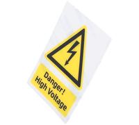 High Voltage Warning Sticker with Strong Adhesive PC Electrical Label