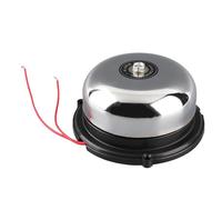 High Volume Electric Bell, 4 Inches Stainless Steel Inner Strike No Spark Alarm Bell 10W for Alarm Emergency Evacuation School and Station Factory Railway Indoor Public Places